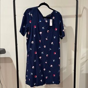 Reitmans Navy Floral Midi Dress